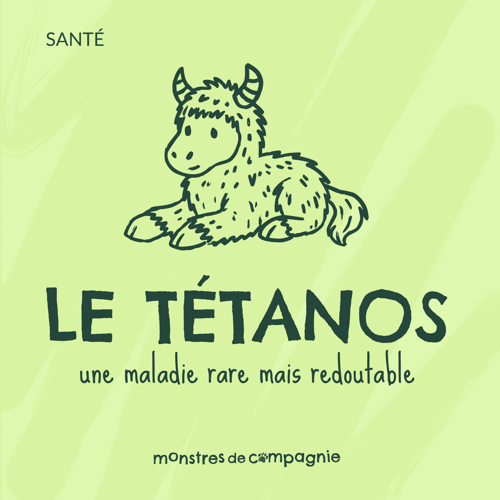 Le tétanos chez les animaux de compagnie - une maladie rare mais redoutable