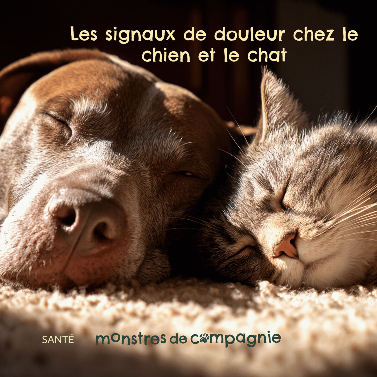 Les signaux de douleur chez le chien et le chat